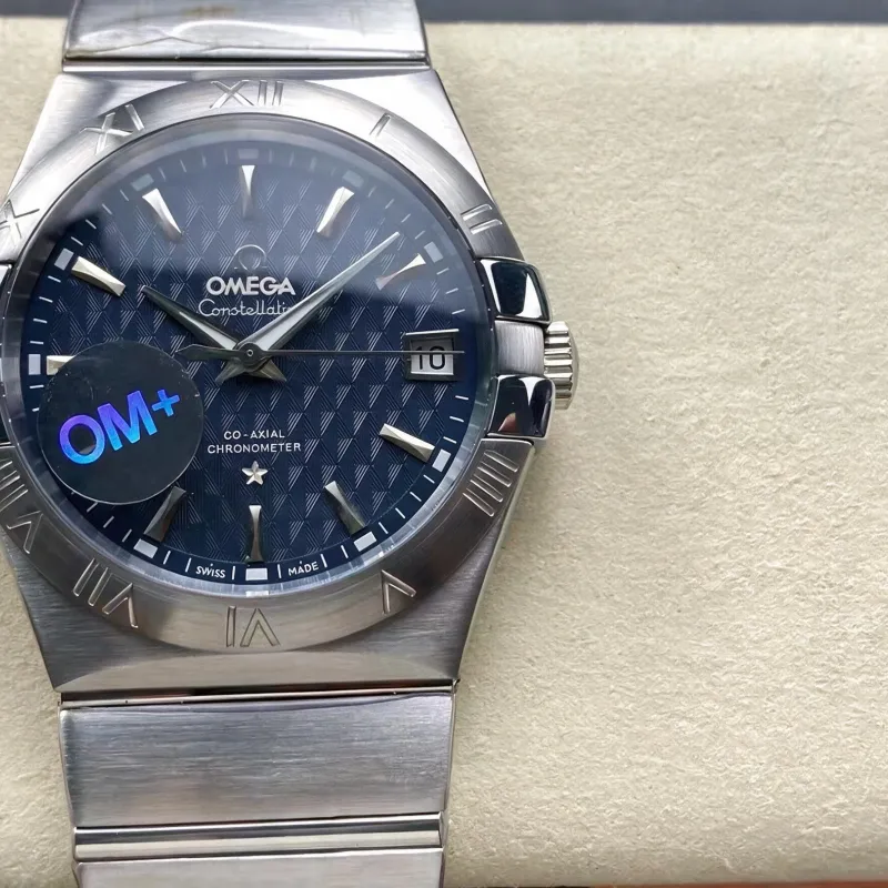 Omega Constellation 123.10.38.21.03.001 Replica - Cadran Bleu Acier Inoxydable