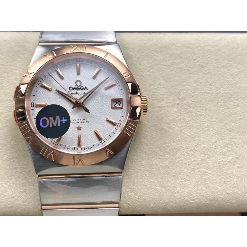 Omega Constellation 123.20.38.21.02.007 Replica - Cadran Argent Acier Inoxydable