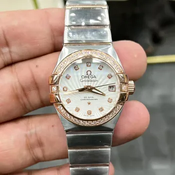 Omega Constellation Unisexe 123.25.27.20.55.001 Replica - Cadran Nacre Lunette Cannelee