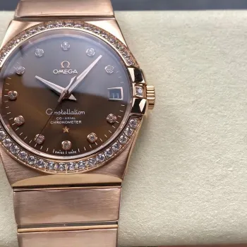 Omega Constellation 123.55.38.21.63.001 Replica - Cadran Marron Bicolore