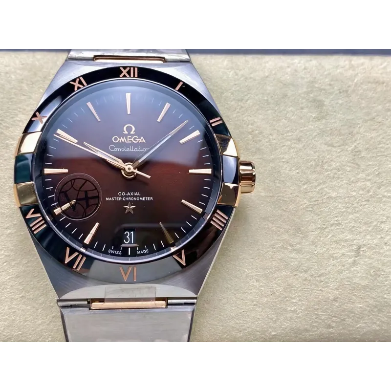 Omega Constellation 131.20.41.21.13.001 (TWO-TONE BRACELET VERSION) Replica - Cadran Rouge