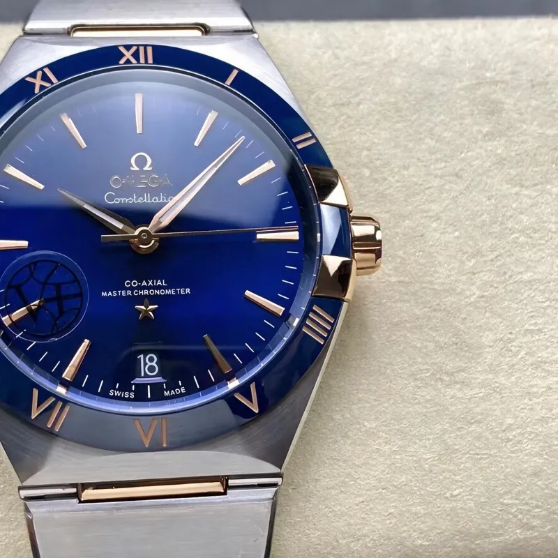 Omega Constellation 131.23.41.21.03.001 (TWO-TONE BRACELET EDITION) Replica - Cadran Bleu