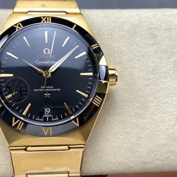 Omega Constellation 131.63.41.21.01.001 (YELLOW GOLD BRACELET) Replica - Cadran Noir