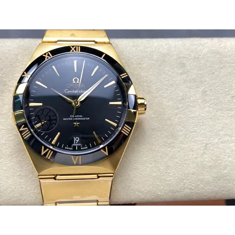 Omega Constellation 131.63.41.21.01.001 (YELLOW GOLD BRACELET) Replica - Cadran Noir