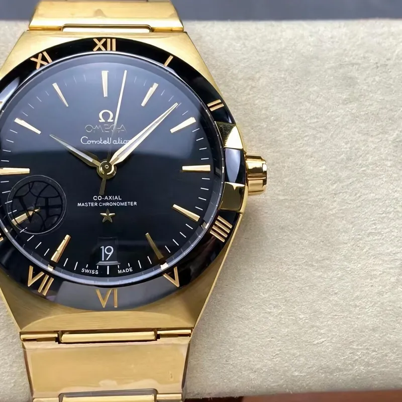 Omega Constellation 131.63.41.21.01.001 (YELLOW GOLD BRACELET) Replica - Cadran Noir