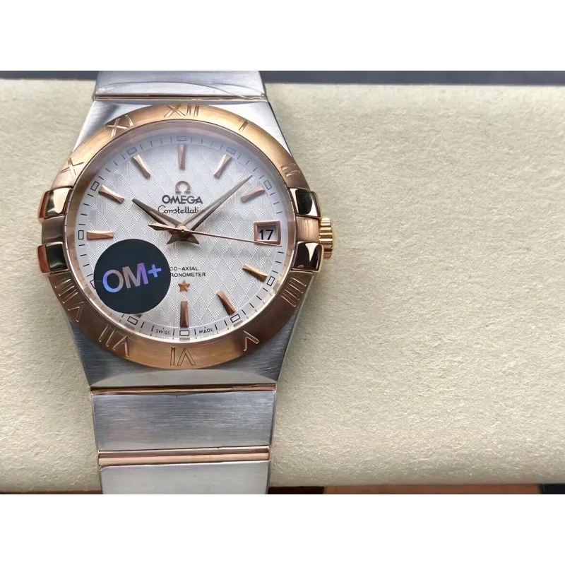 Omega Constellation 123.20.38.21.02.008 Replica - Cadran Argent Acier Inoxydable