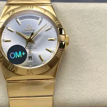 Omega Constellation 123.50.38.22.02.002 Replica - Cadran Argent Lunette Cannelee