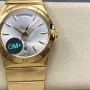 Omega Constellation 123.50.38.22.02.002 Replica - Cadran Argent Lunette Cannelee