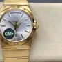 Omega Constellation 123.55.38.22.02.002 Replica - Cadran Argent Lunette Cannelee