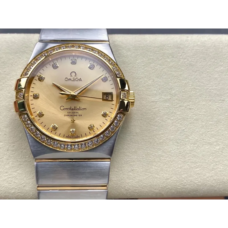 Omega Constellation 123.25.38.21.58.001 Replica - Cadran Champagne Acier Inoxydable