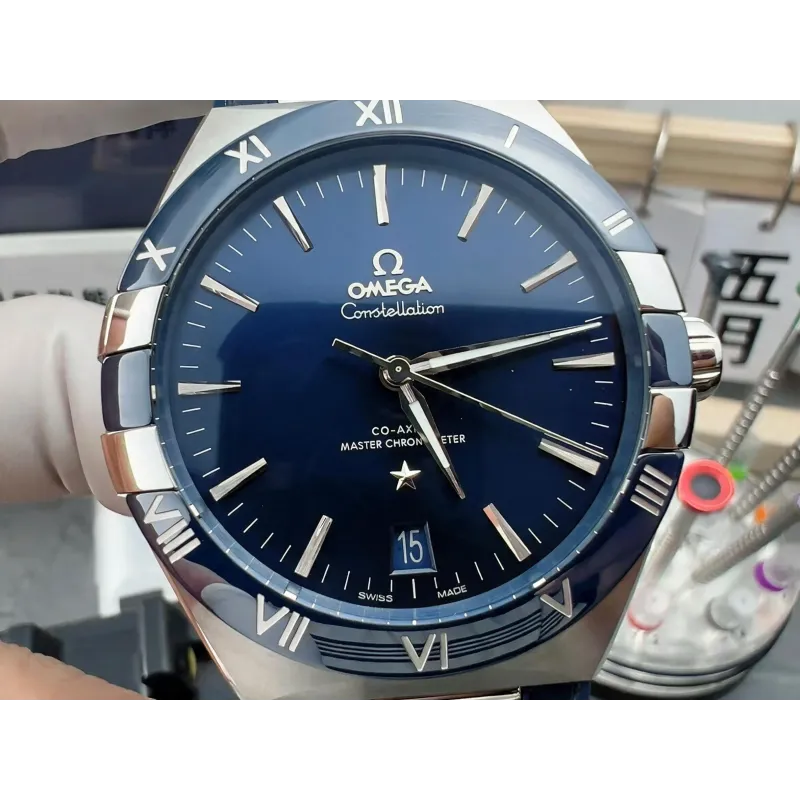 Omega Constellation 131.33.41.21.03.001 Replica - Cadran Bleu Acier Inoxydable