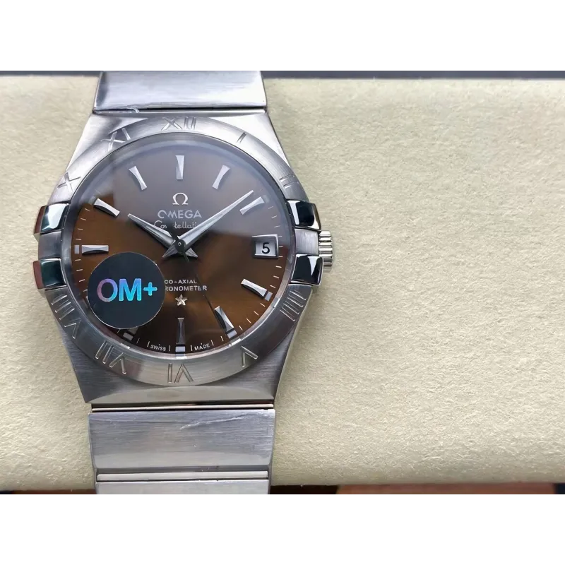 Omega Constellation 123.10.38.21.10.001 Replica - Cadran Marron Acier Inoxydable