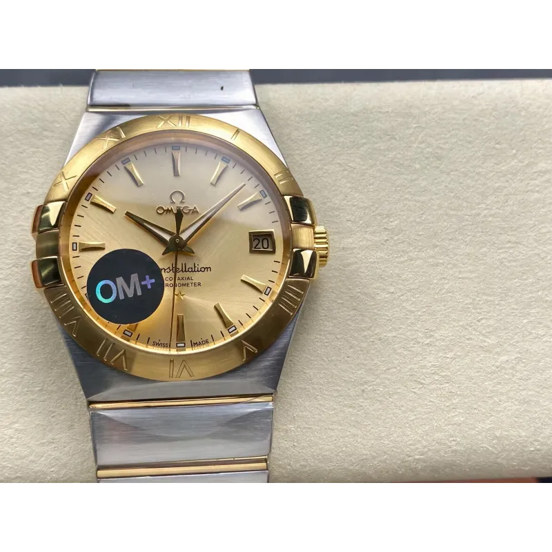 Omega Constellation 123.20.38.21.08.001 Replica - Cadran Champagne Acier Inoxydable