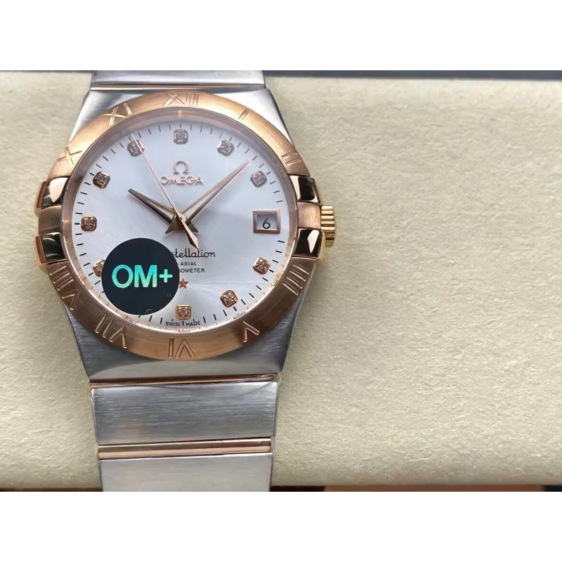 Omega Constellation 123.20.38.21.52.001 Replica - Cadran Argent Acier Inoxydable