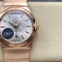 Omega Constellation 123.50.38.22.02.001 Replica - Cadran Argent Lunette Cannelee