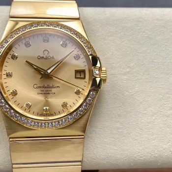Omega Constellation 123.55.38.21.58.001 Replica - Cadran Champagne Bicolore
