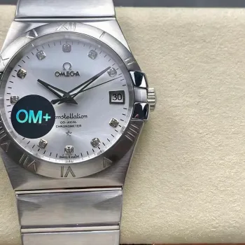 Omega Constellation 123.10.38.21.52.001 Replica - Cadran Argent Acier Inoxydable