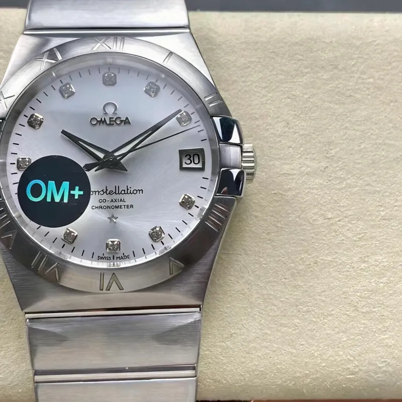 Omega Constellation 123.10.38.21.52.001 Replica - Cadran Argent Acier Inoxydable