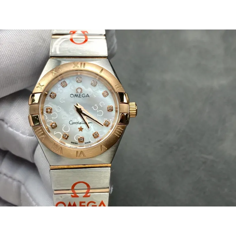 Omega Constellation Unisexe 123.25.27.60.55.009 Replica - Cadran Nacre Acier Inoxydable