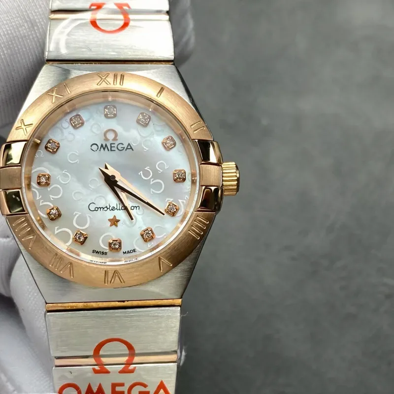 Omega Constellation Unisexe 123.25.27.60.55.009 Replica - Cadran Nacre Acier Inoxydable
