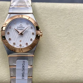 Omega Constellation Unisexe 123.20.27.60.52.002 Replica - Cadran Argent Acier Inoxydable