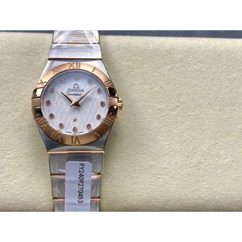 Omega Constellation Unisexe 123.20.27.60.52.002 Replica - Cadran Argent Acier Inoxydable