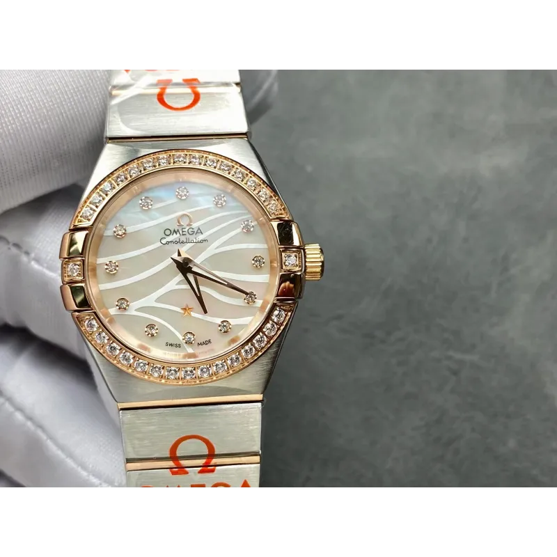 Omega Constellation Unisexe 123.25.27.20.55.005 Replica - Cadran Nacre Acier Inoxydable