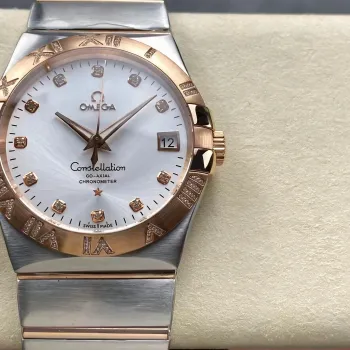 Omega Constellation 123.25.38.21.52.003 Replica - Cadran Argent Acier Inoxydable