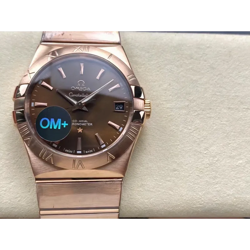 Omega Constellation 123.50.38.21.13.001 Replica - Cadran Marron Bicolore