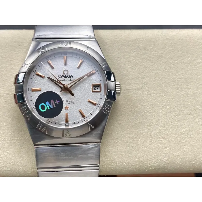 Omega Constellation 123.10.38.21.02.002 Replica - Cadran Argent Acier Inoxydable