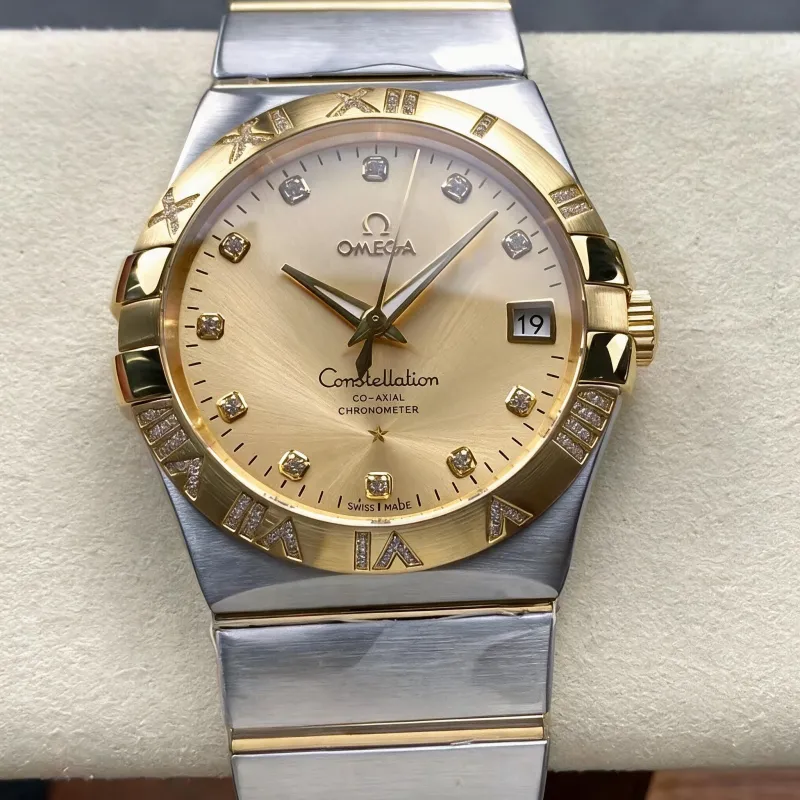 Omega Constellation 123.25.38.21.58.002 Replica - Cadran Champagne Acier Inoxydable