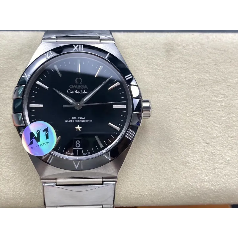 Omega Constellation 131.30.41.21.01.001 Replica - Cadran Noir Acier Inoxydable