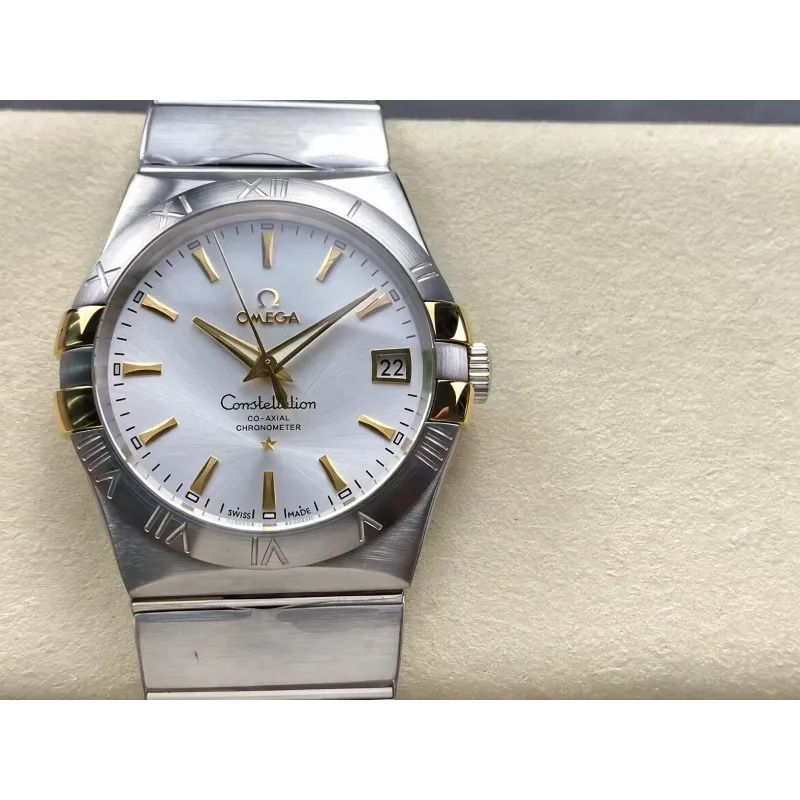 Omega Constellation 123.20.38.21.02.005 Replica - Cadran Argent Acier Inoxydable