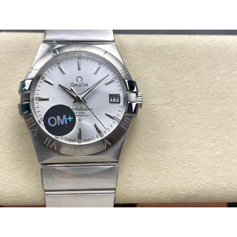 Omega Constellation 123.10.38.21.02.001 Replica - Cadran Argent Acier Inoxydable