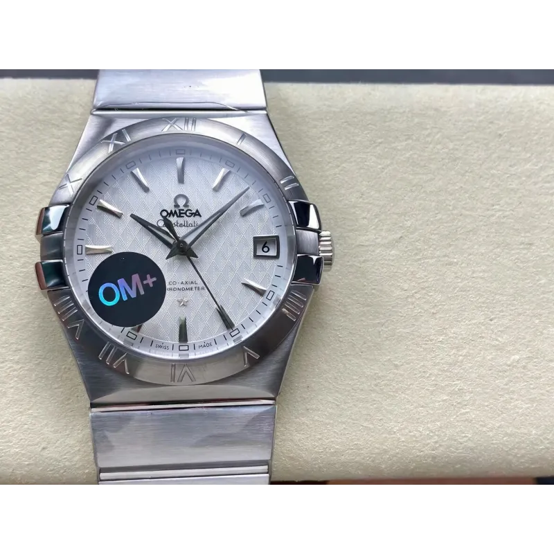 Omega Constellation 123.10.38.21.02.003 Replica - Cadran Argent Acier Inoxydable