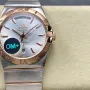 Omega Constellation 123.25.38.22.02.001 Replica - Cadran Argent Lunette Cannelee