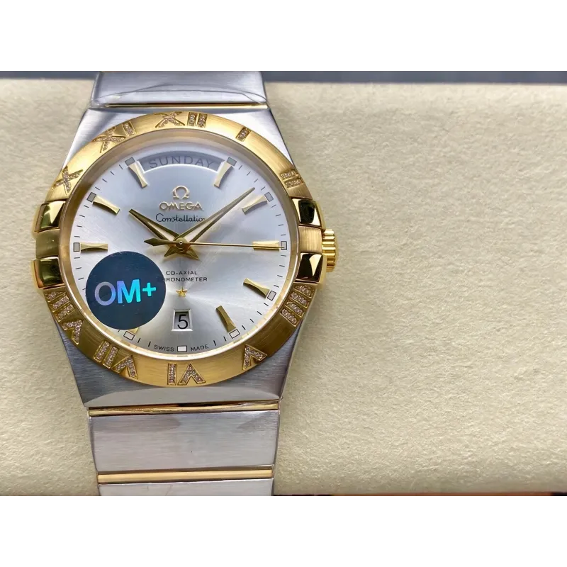 Omega Constellation 123.25.38.22.02.002 Replica - Cadran Argent Acier Inoxydable