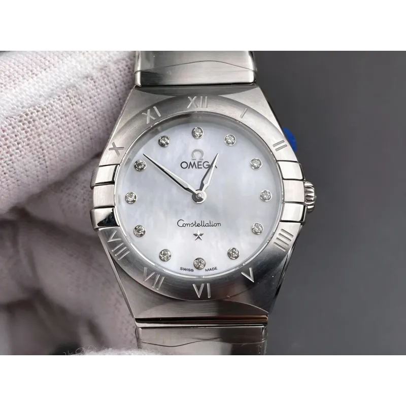 Omega Constellation Unisexe 131.10.28.60.55.001 Replica - Cadran Nacre Lunette Cannelee