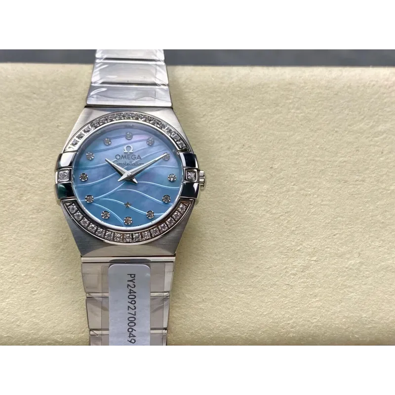 Omega Constellation Unisexe 123.10.27.60.57.001 Replica - Cadran Nacre Acier Inoxydable