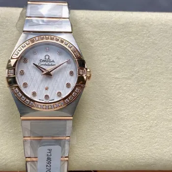 Omega Constellation Unisexe 123.20.27.60.52.002 Replica - Cadran Argent Acier Inoxydable
