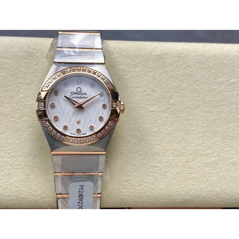 Omega Constellation Unisexe 123.20.27.60.52.002 Replica - Cadran Argent Acier Inoxydable