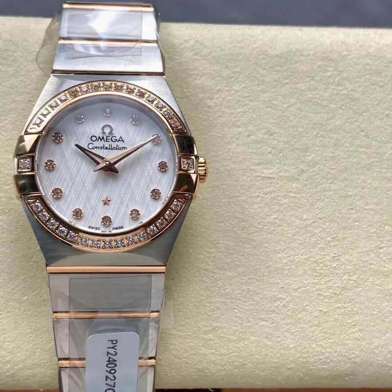 Omega Constellation Unisexe 123.20.27.60.52.002 Replica - Cadran Argent Acier Inoxydable