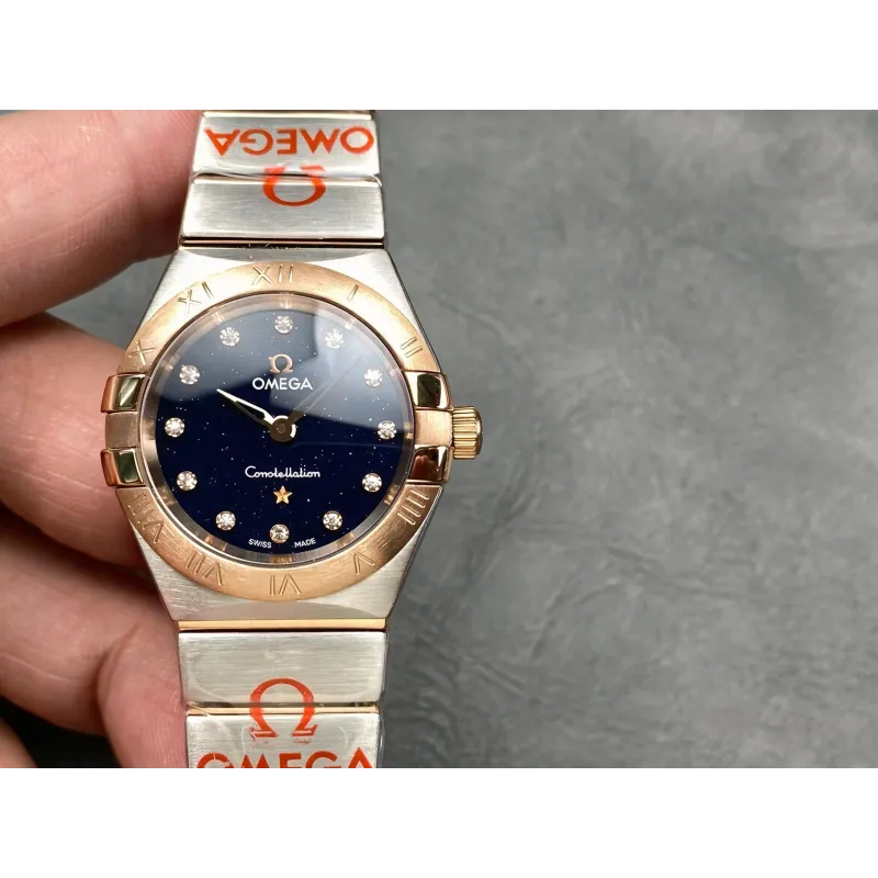 Omega Constellation Femme 131.20.25.60.53.002 Replica - Cadran Bleu Acier Inoxydable
