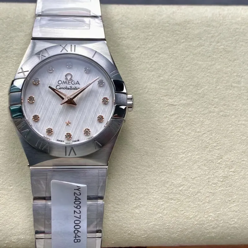 Omega Constellation Unisexe 123.10.27.60.52.001 Replica - Cadran Argent Acier Inoxydable
