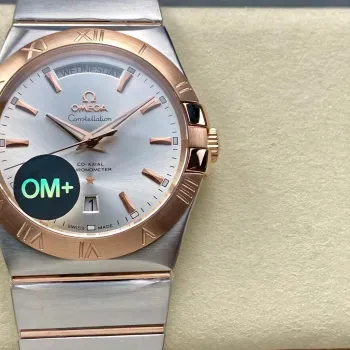 Omega Constellation 123.20.38.22.02.001 Replica - Cadran Argent Lunette Cannelee