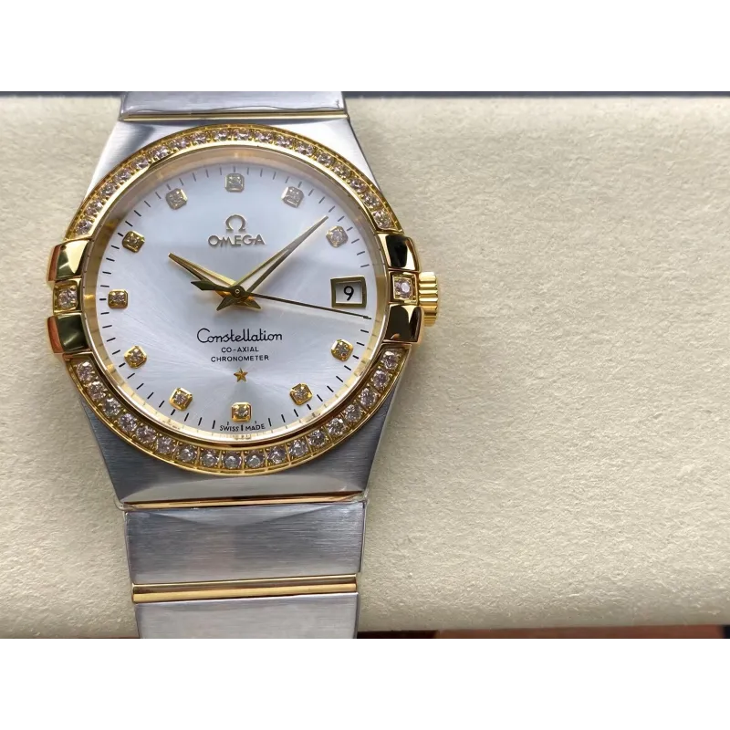 Omega Constellation 123.25.38.21.52.002 Replica - Cadran Argent Acier Inoxydable