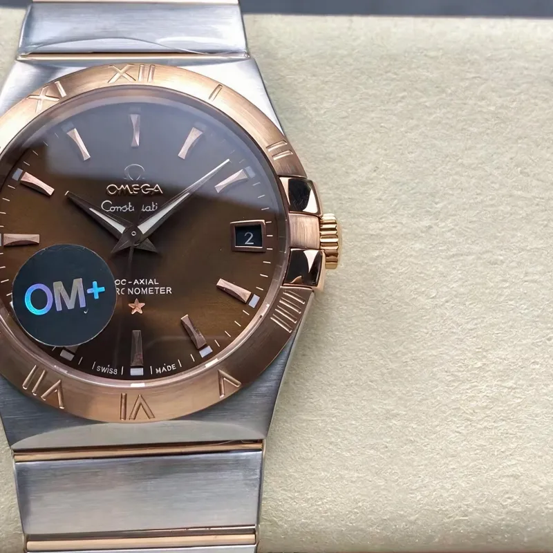 Omega Constellation 123.20.38.21.13.001 Replica - Cadran Marron Acier Inoxydable