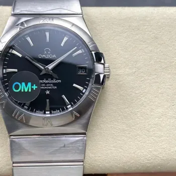 Omega Constellation 123.10.38.21.01.001 Replica - Cadran Noir Acier Inoxydable
