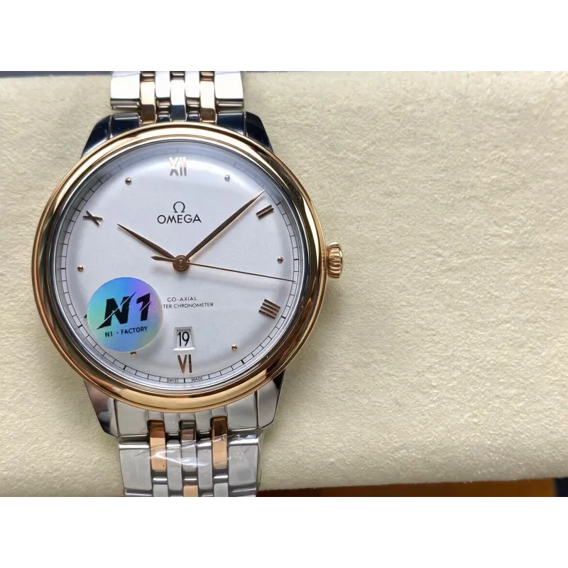 Omega De Ville 434.20.40.20.02.001 Replica - Cadran Argent Acier Inoxydable