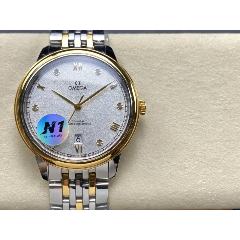 Omega De Ville 434.20.40.20.52.001 Replica - Cadran Argent Acier Inoxydable